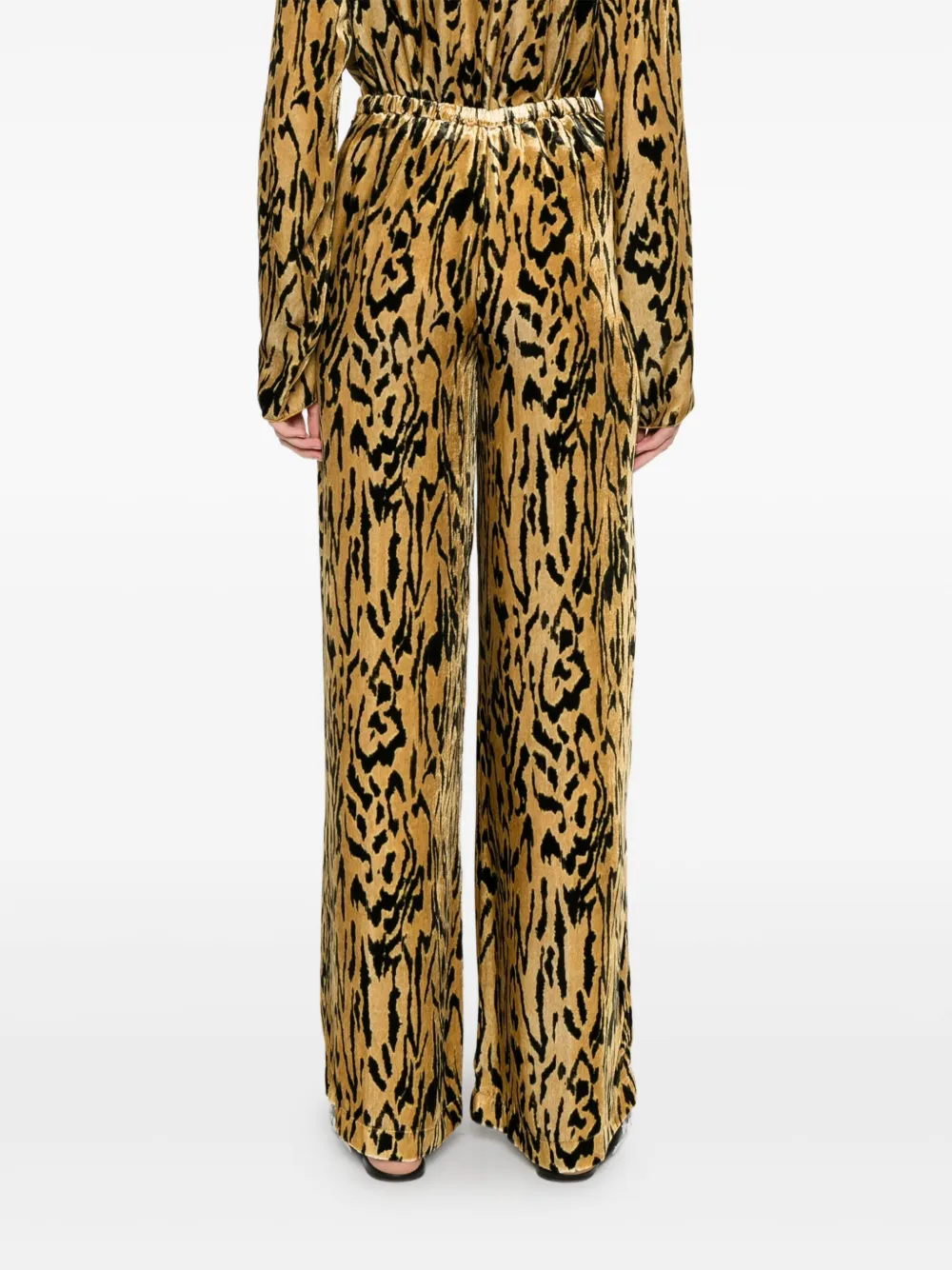 Forte Broek met print Geel