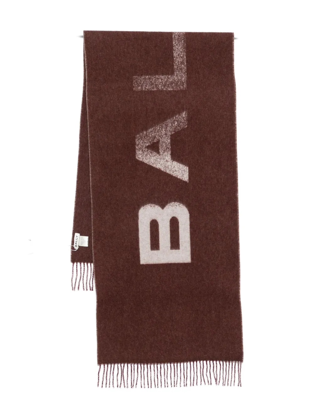 Bally Virgin Wool Scarf In Brown