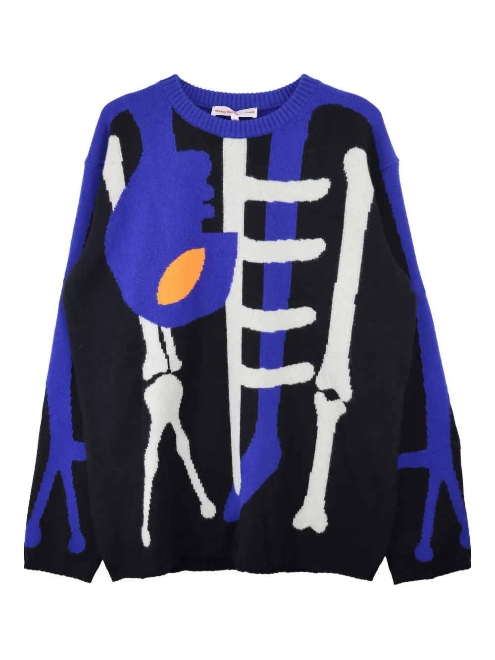 Walter Van Beirendonck Skeleton-knit sweater | Black | Image 1