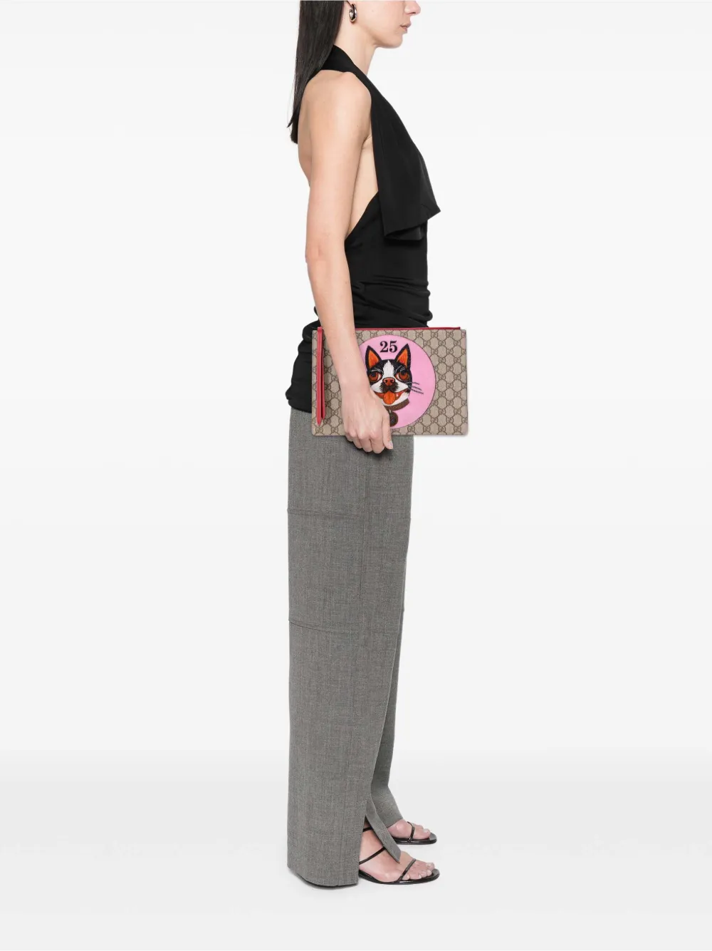 Gucci Pre-Owned 2000-2015 GG Supreme Bosco clutch bag | Pre-Owned | Image 2