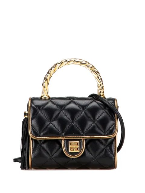 Givenchy Pre-Owned 20th Century Mini Quilted Leather Top Handle Bag satchel