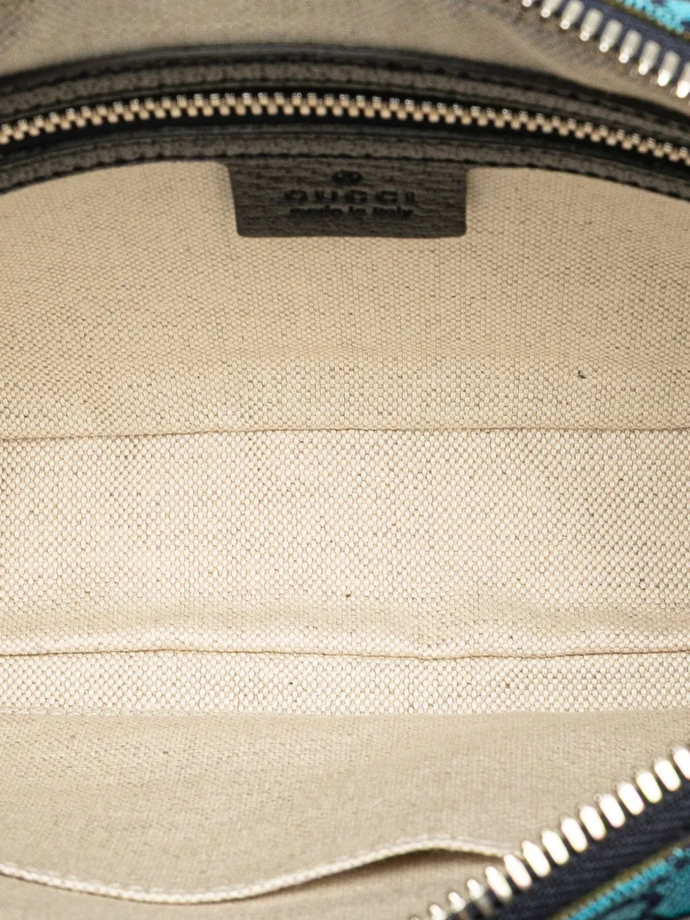 Pre-owned Gucci 2000-2015 Gg Canvas Belt Bag In Blue
