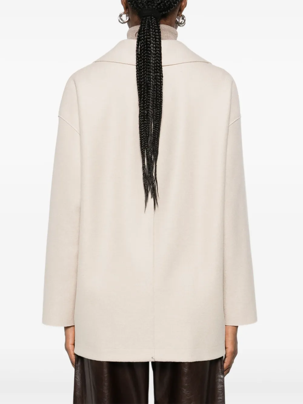 Harris Wharf London Jas met dubbele rij knopen Beige