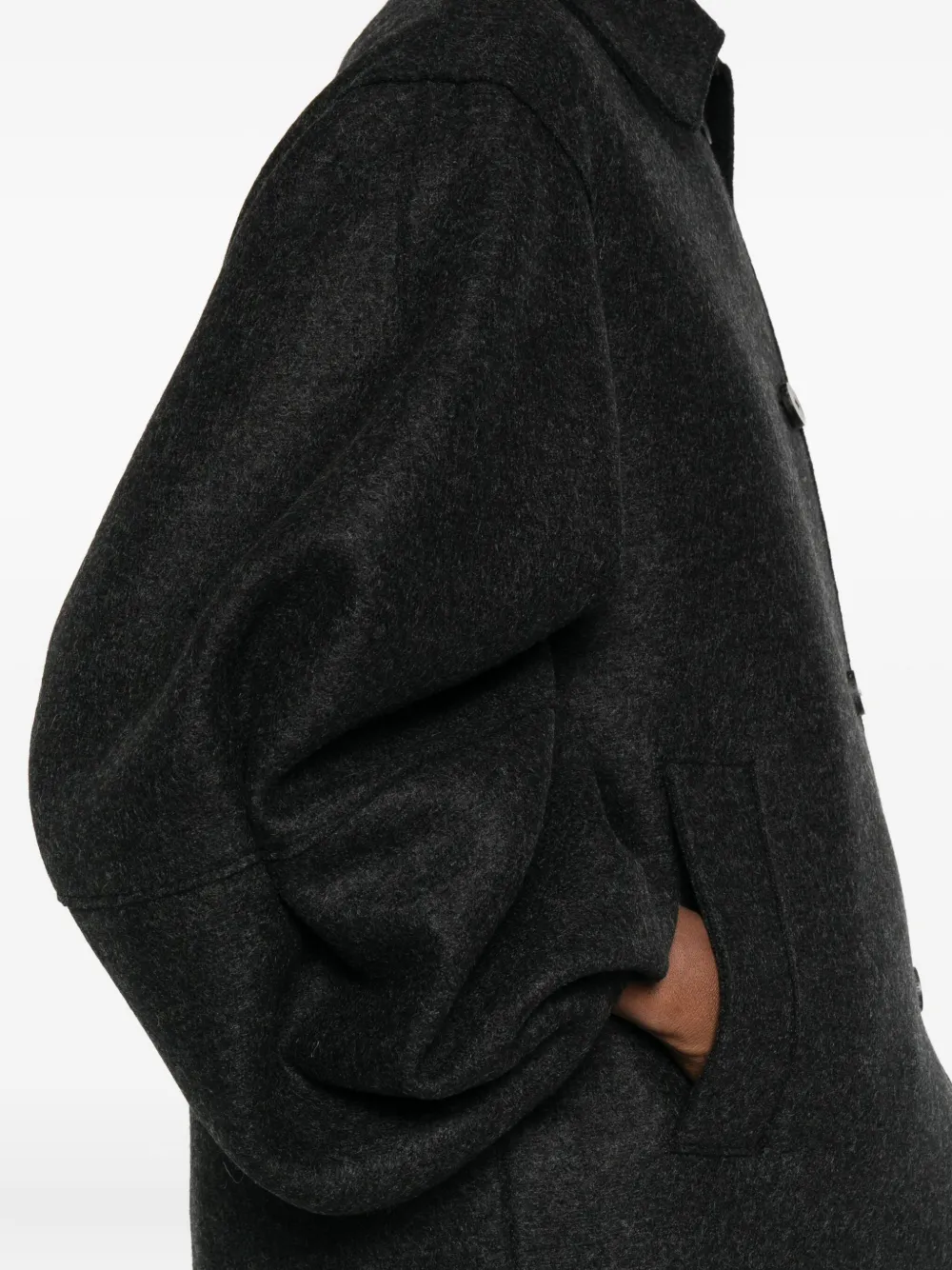 Harris Wharf London Wollen jas Zwart