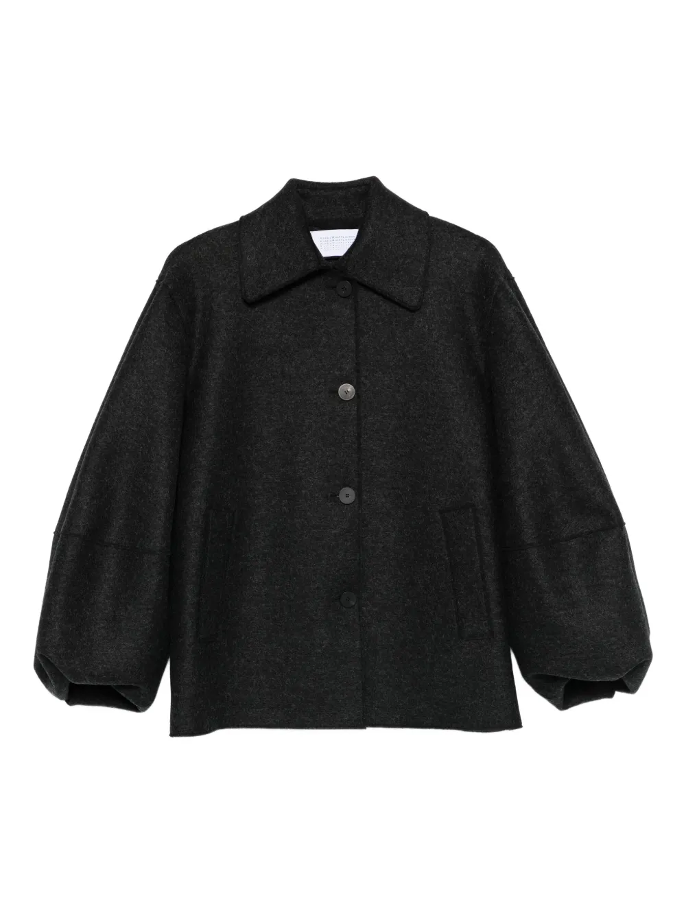 Harris Wharf London button-fastening coat - Nero