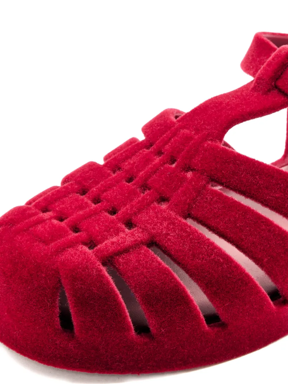 Melissa Possession fluwelen sandalen Rood