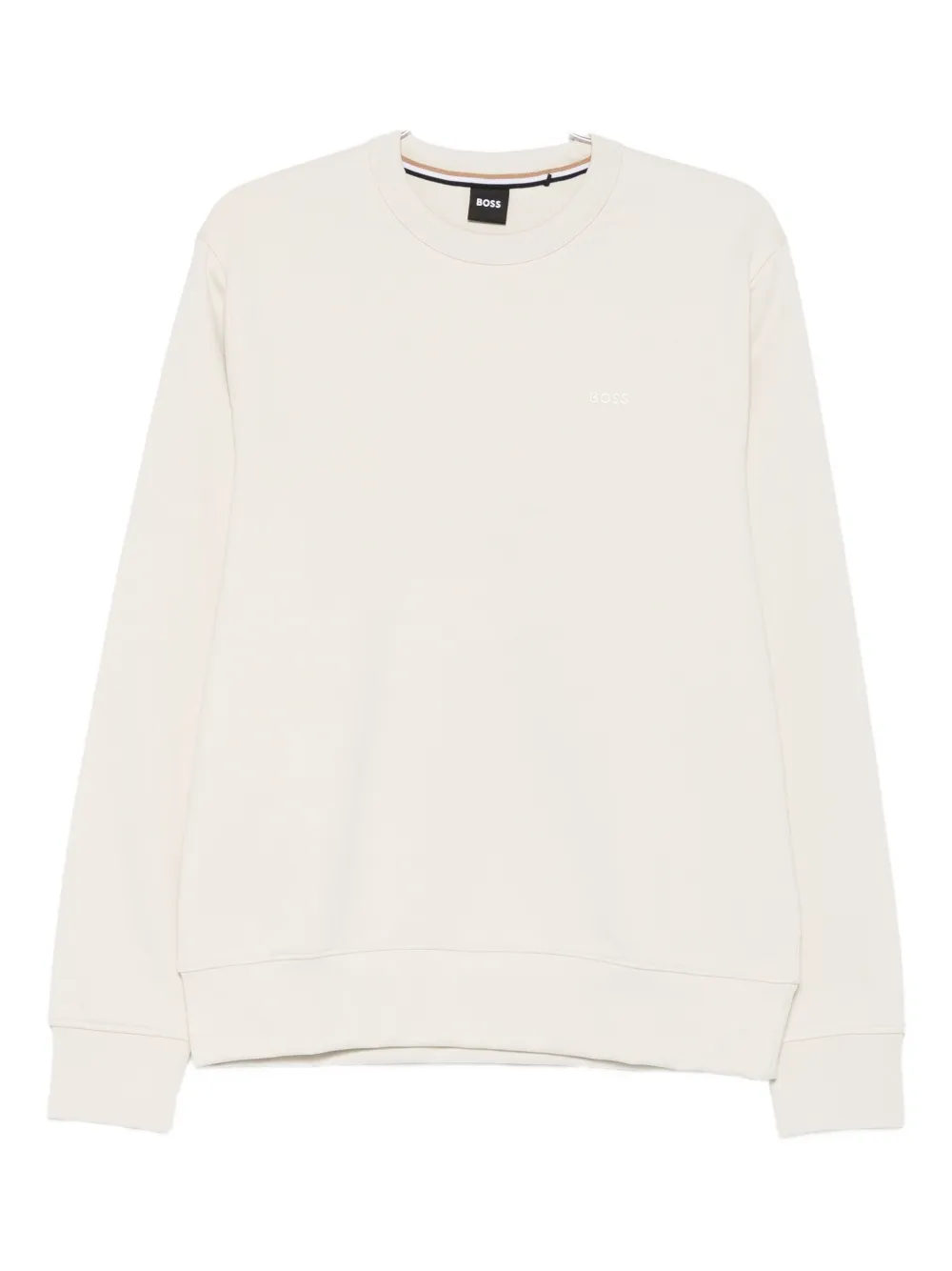 Hugo Boss Logo-detail Sweatshirt In White