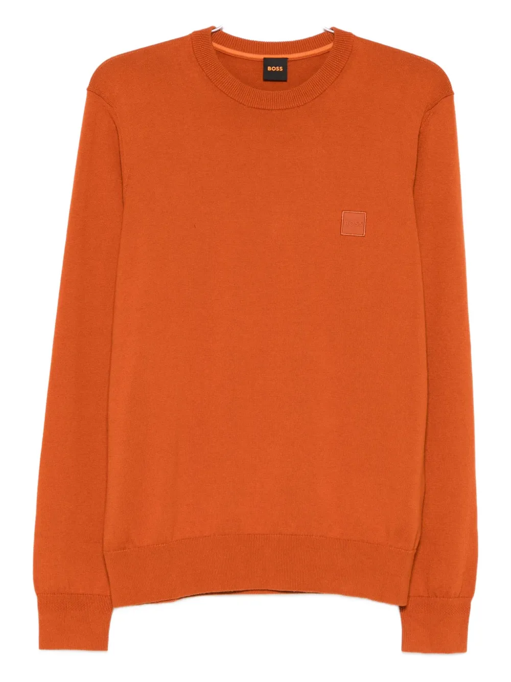 Hugo Boss Logo-patch Sweater In Red