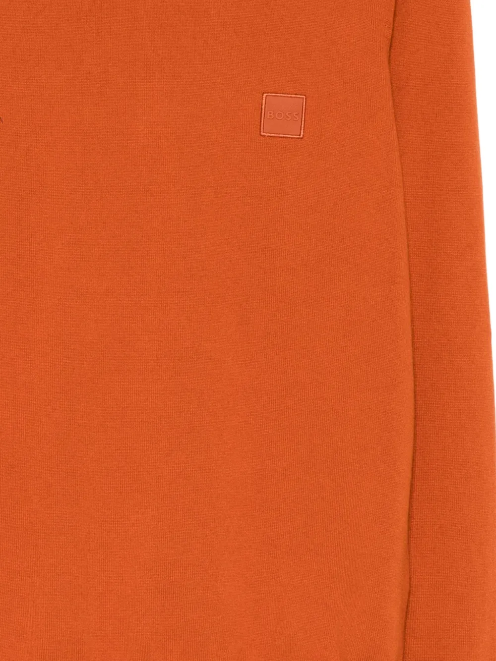 Hugo Boss Logo-patch Sweater In Red