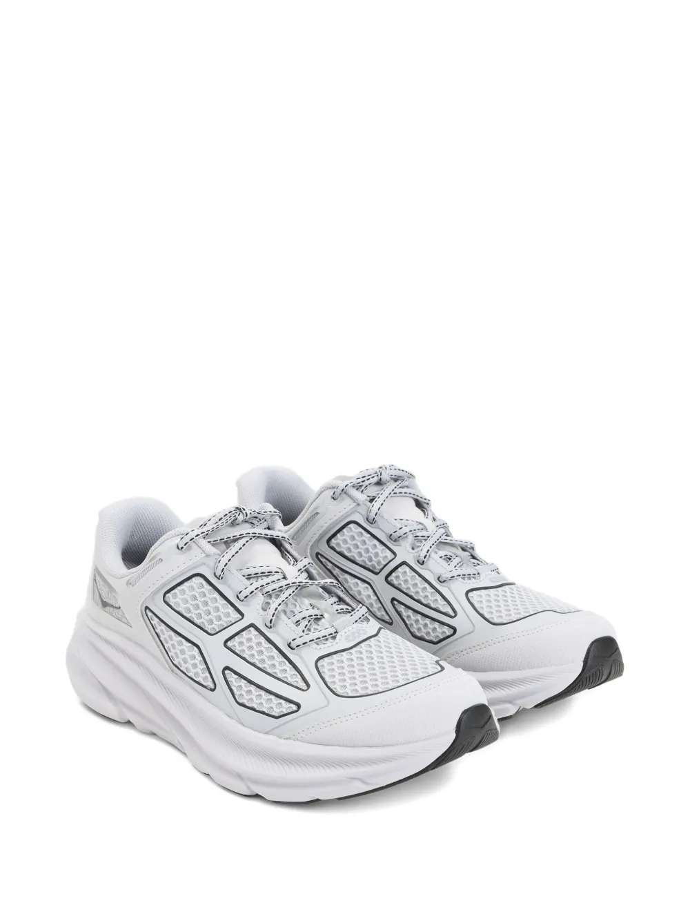 HOKA Clifton One9 sneakers met vlakken Grijs