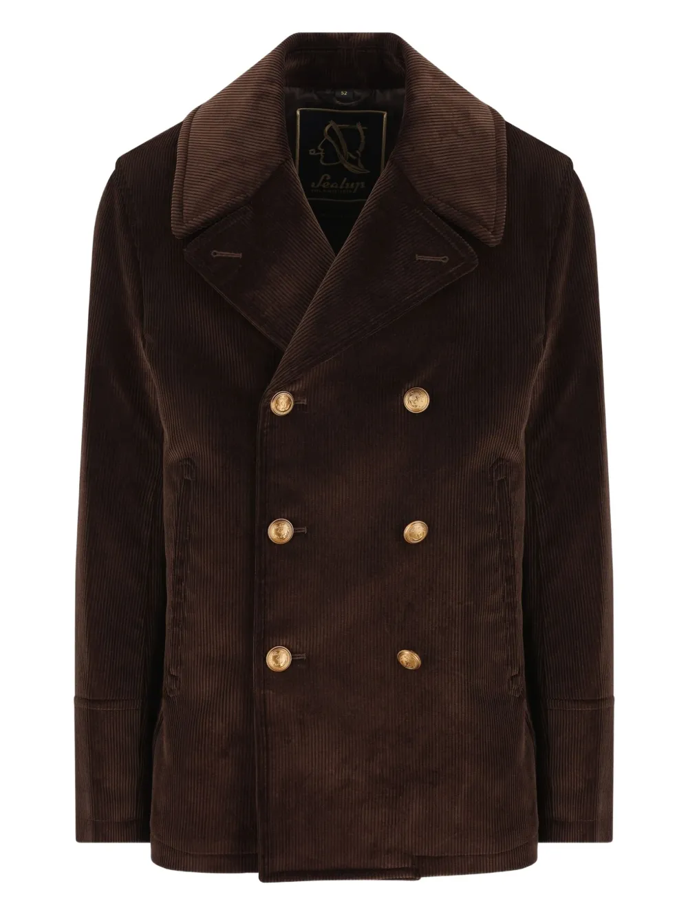 Sealup Amalfi double-breasted peacoat | Brown | Image 1