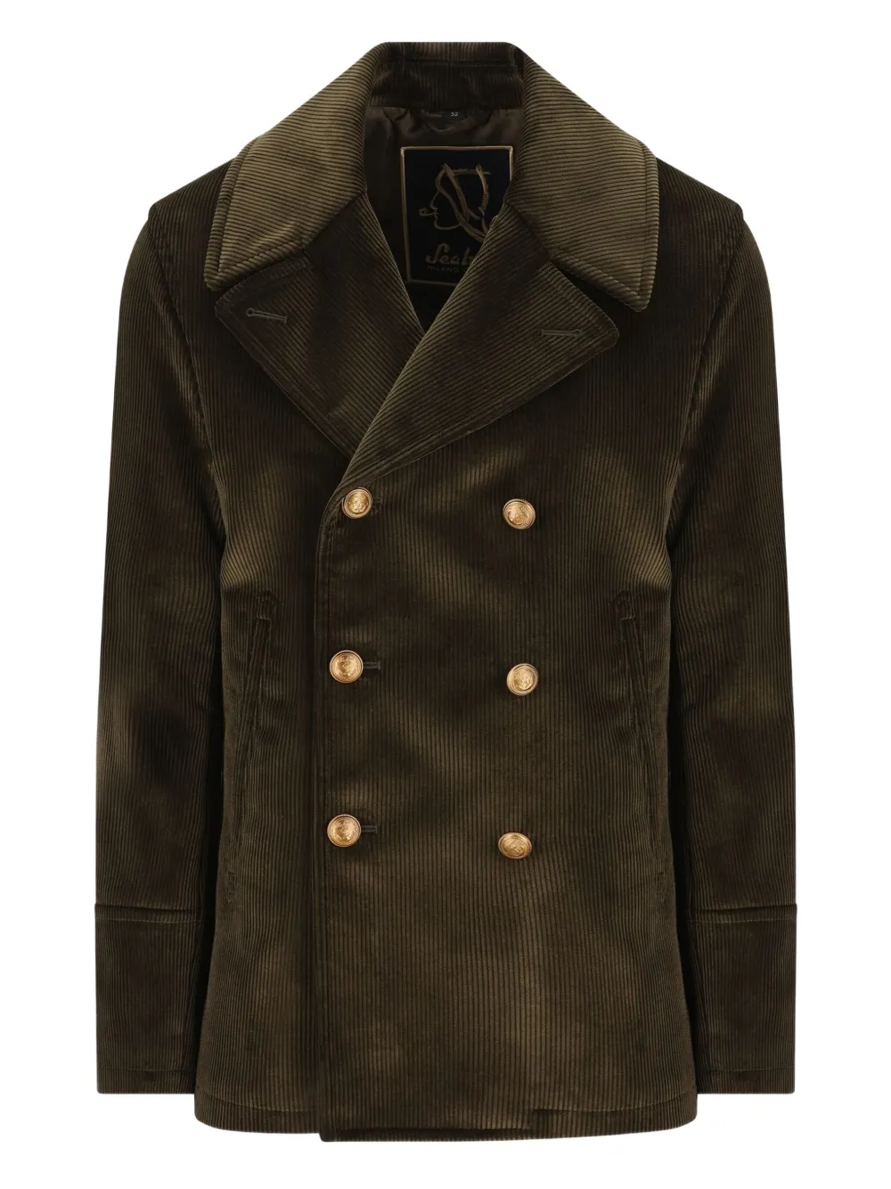 Sealup Amalfi double-breasted peacoat | Green | Image 1