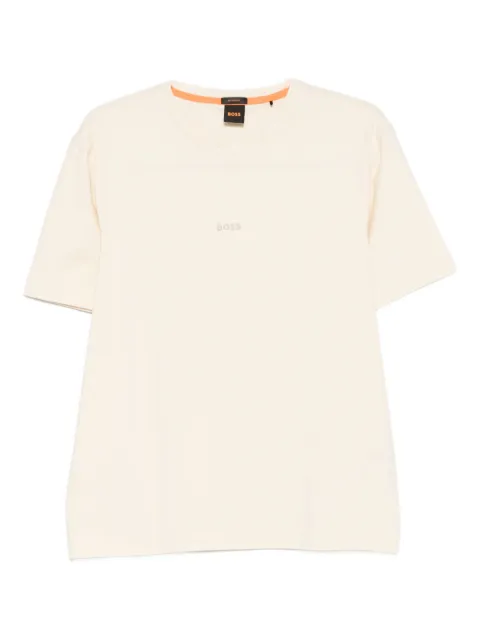 BOSS logo-print cotton T-shirt