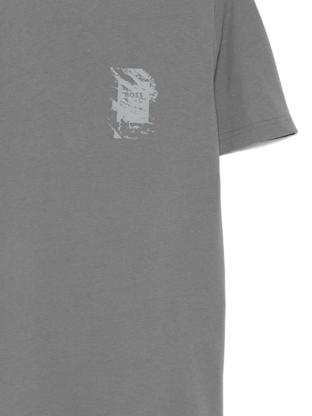 BOSS T-shirt met grafische print Grijs