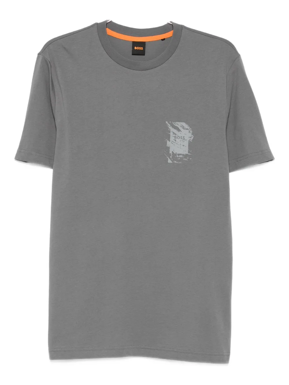 Hugo Boss Graphic-print T-shirt In Gray