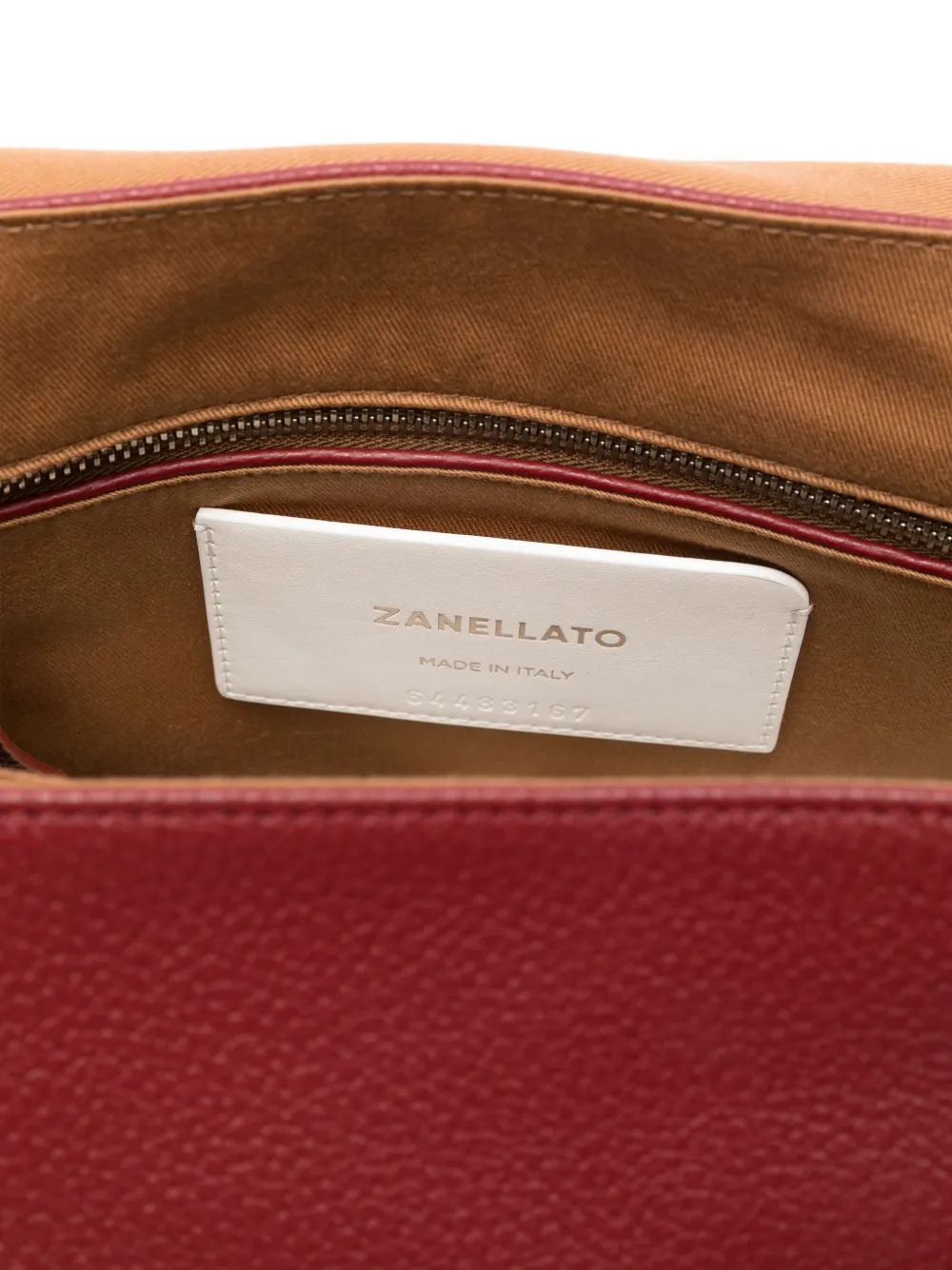 Zanellato Medium Postina Stud-embellished Tote Bag In Burgundy