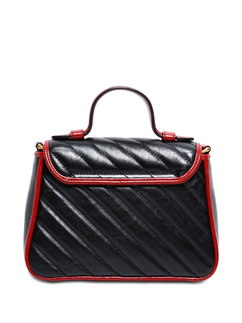 Pre-owned Gucci 2000-2020s Mini Gg Marmont Quilted Tote Bag In Black