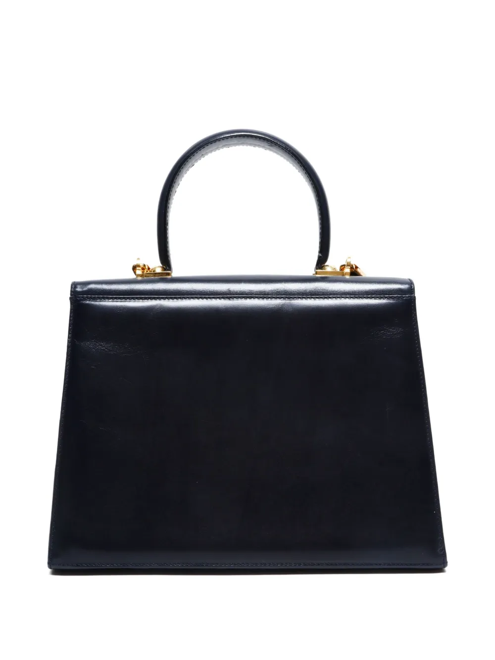Pre-owned Ferragamo 1990-2000s Ganchini Top-handle Tote Bag In Black
