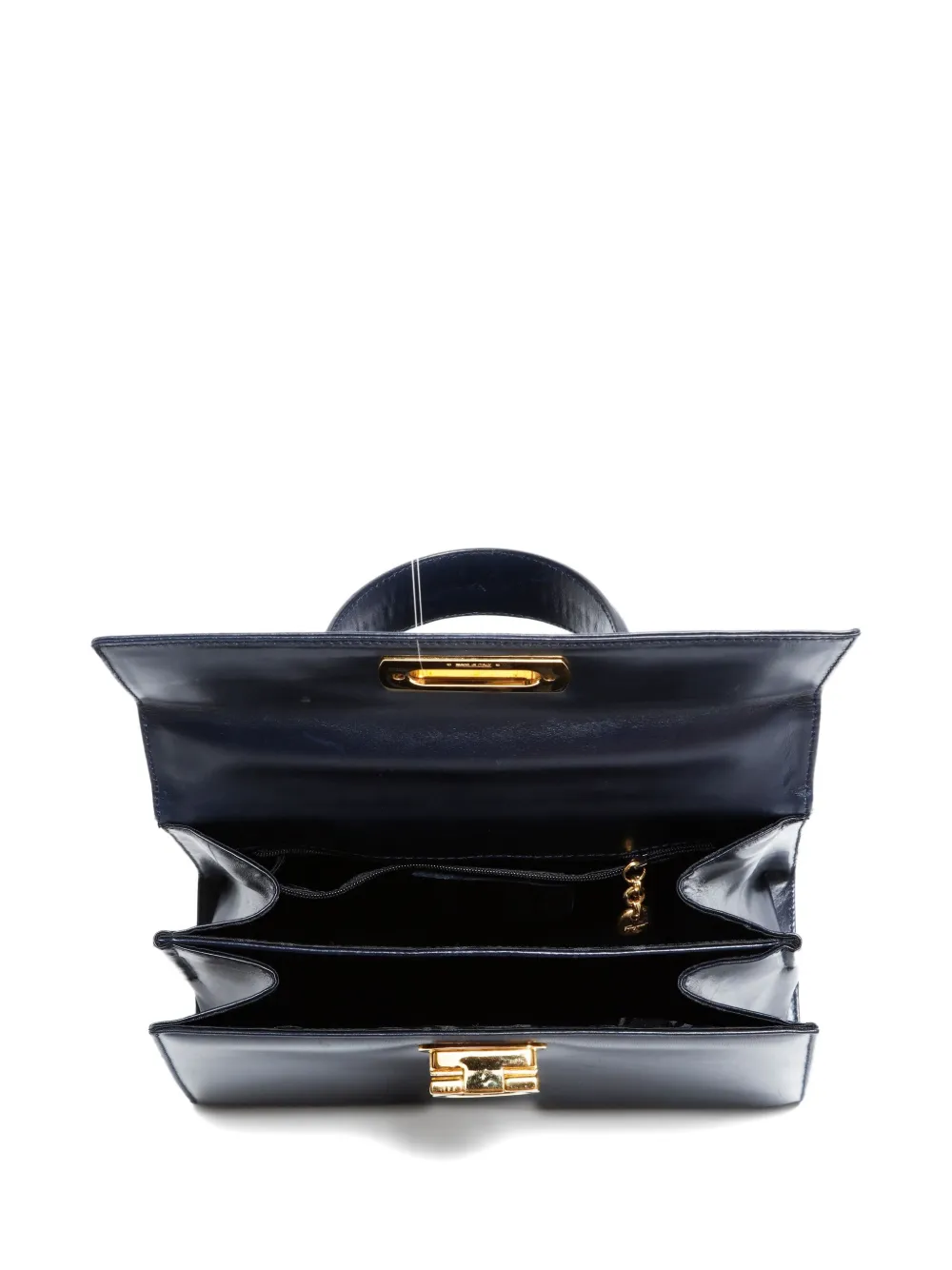 Pre-owned Ferragamo 1990-2000s Ganchini Top-handle Tote Bag In Black