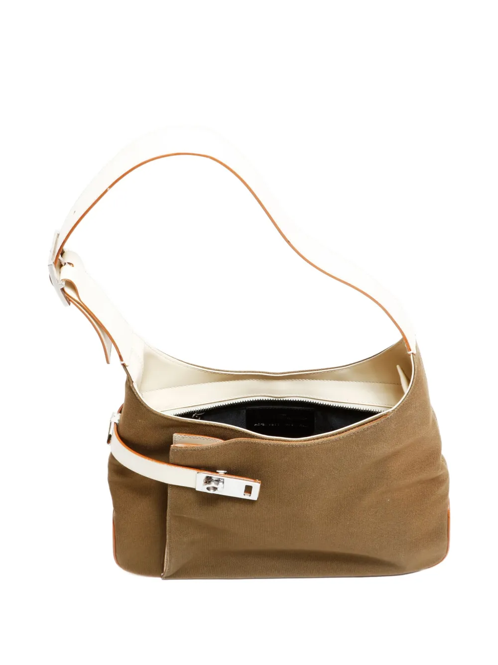 Pre-owned Ferragamo 2000-2015 Gancini Shoulder Bag In Brown