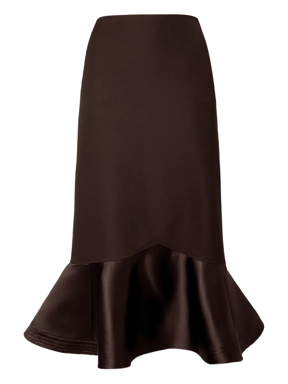 FENDI jupe à volants | marron | Image 1
