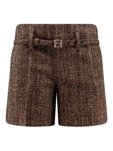 FENDI belted shorts