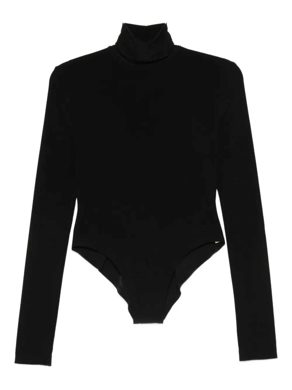 Norma Kamali Roll-neck Long-sleeve Bodysuit In Black