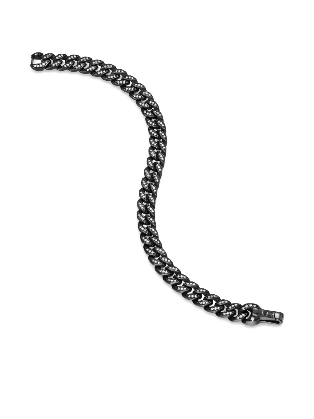 David Yurman Diamond Chain Bracelet In Black