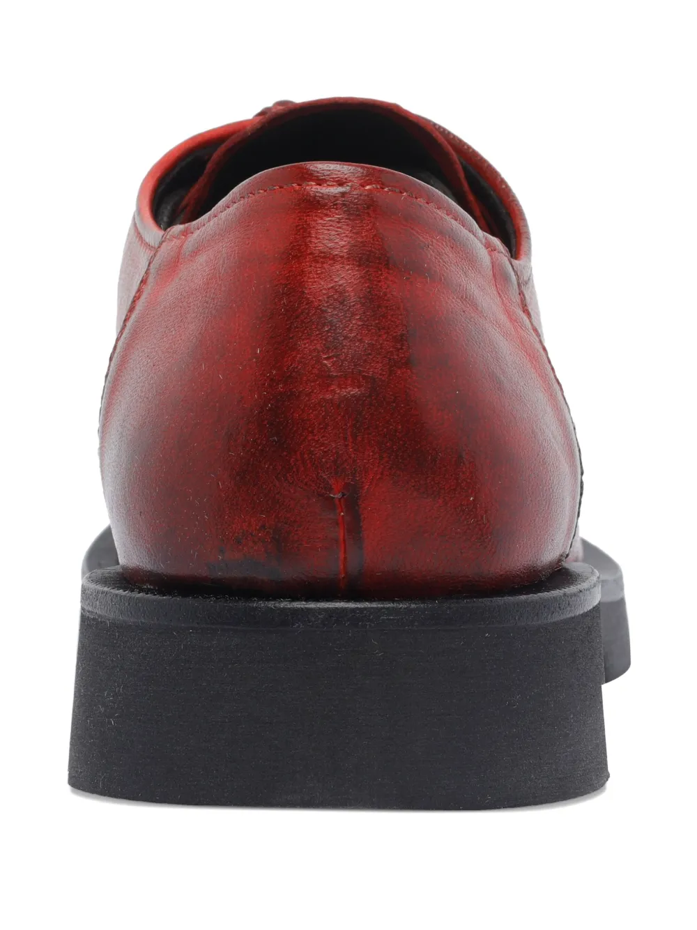 Pawelk's Lace-up Round-toe Loafers In Red