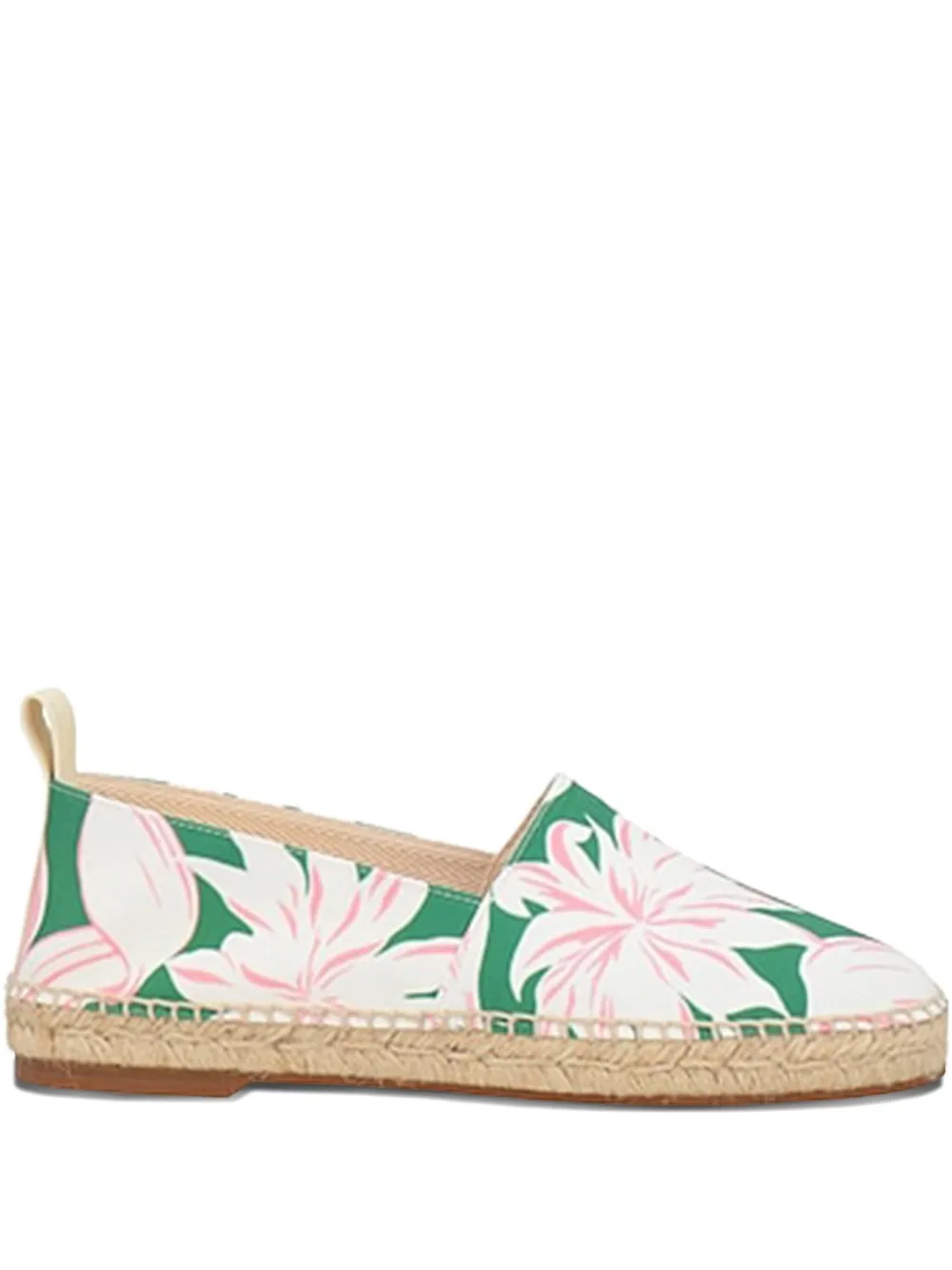 Maison Kitsuné Espadrilles met bloemenprint Groen
