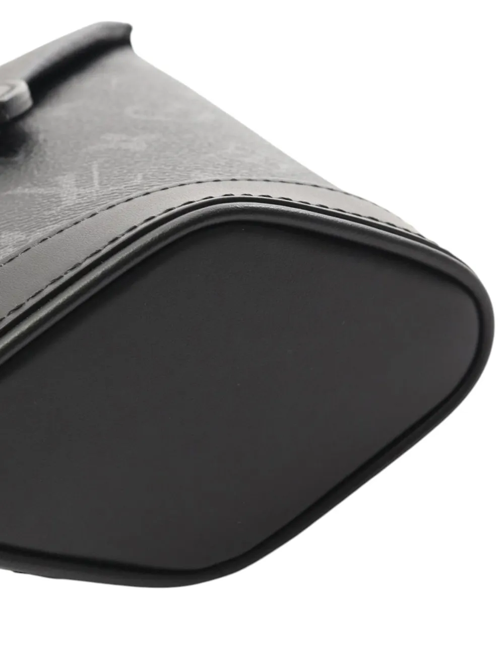 Pre-owned Louis Vuitton 2021-2025 Monogram Eclipse Envelope Pouch Crossbody Bag In Black