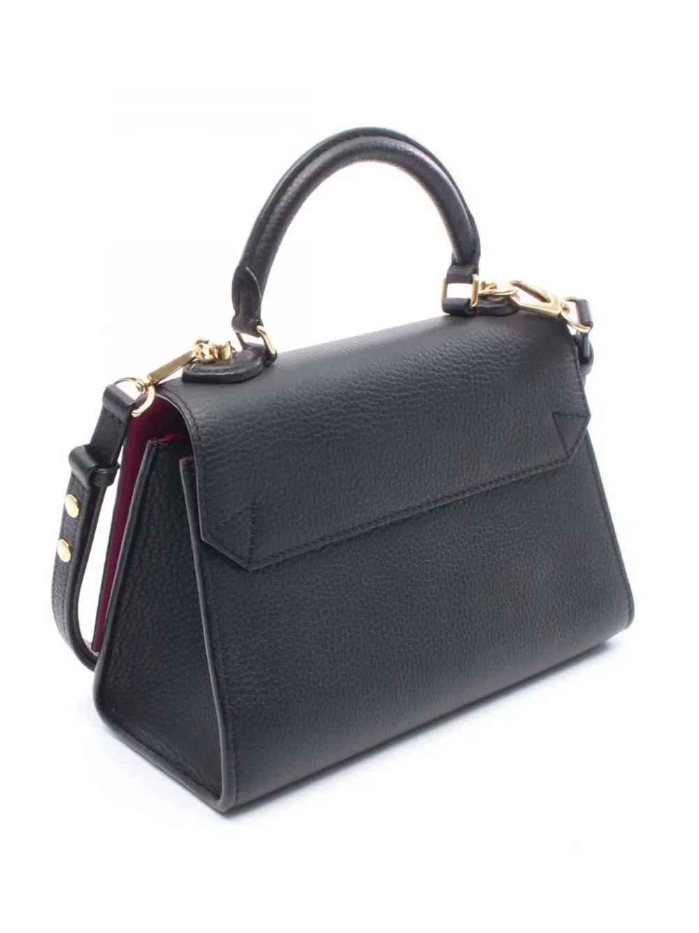 Pre-owned Louis Vuitton 2021 Taurillon Twist One Handle Pm Satchel In Black