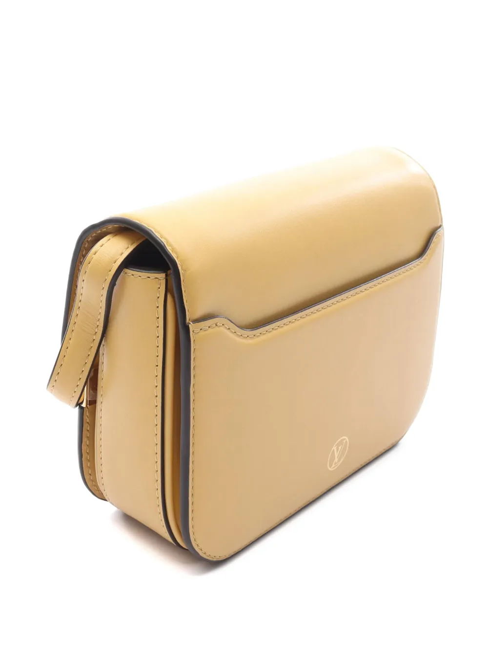 Pre-owned Louis Vuitton 2021-2025 Leather Orsay Mm Crossbody Bag In Yellow