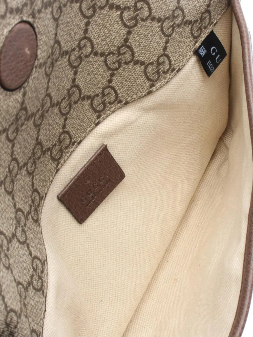 Pre-owned Gucci 2016-2025 Gg Supreme Web Neo Vintage Belt Bag In Brown