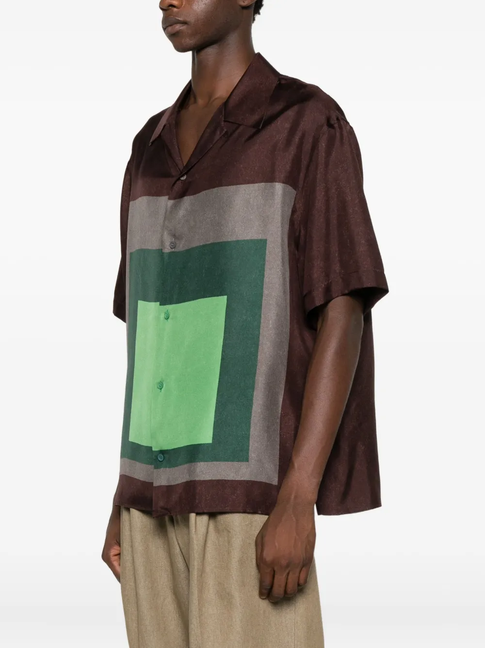  Loewe Silk Shirt - Brown 