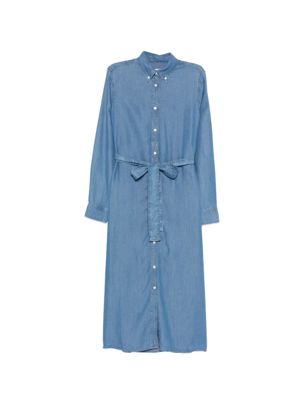 Gant buttoned belted midi dress - Blu