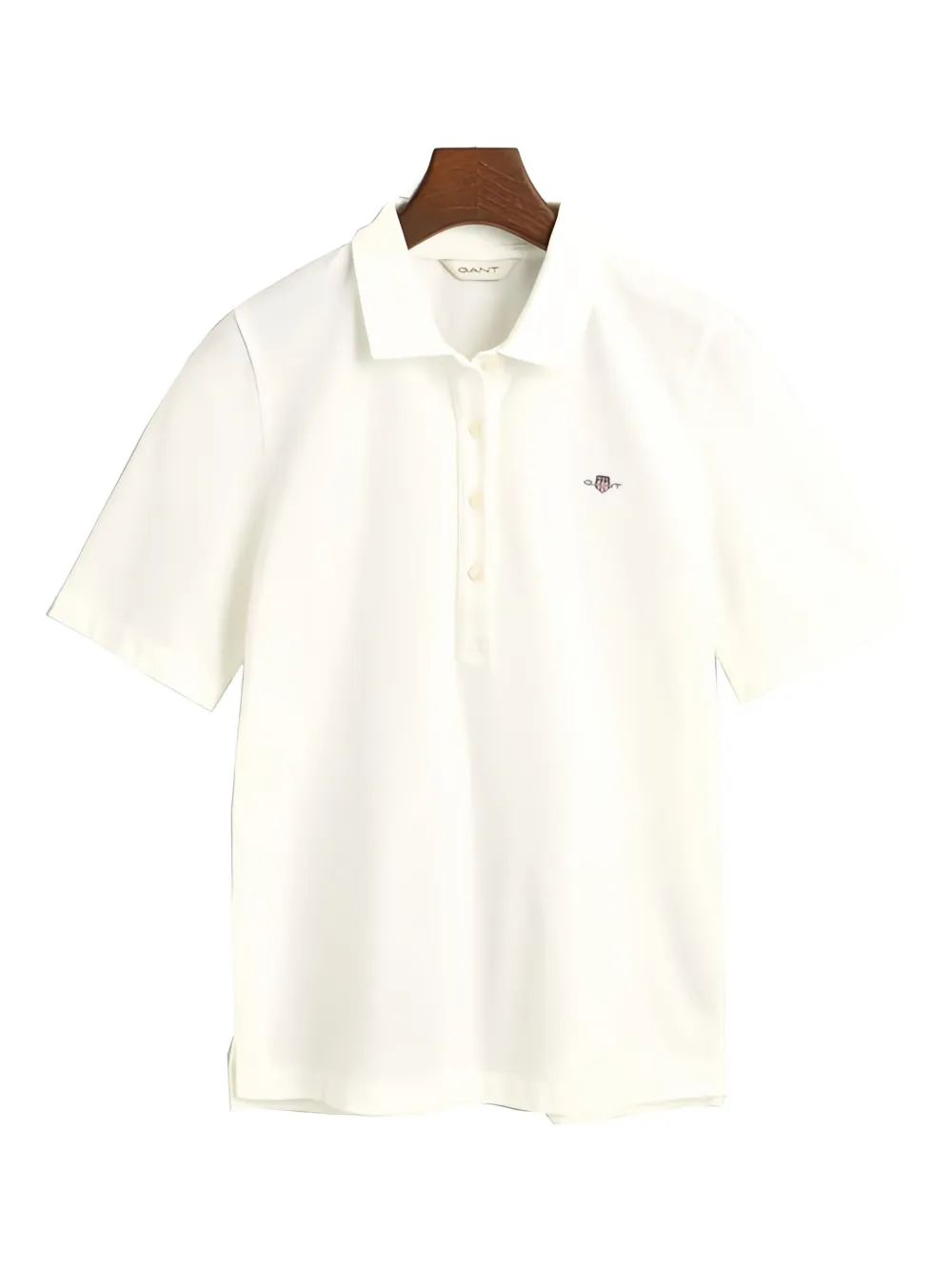 Gant short-sleeve embroidered polo shirt - Bianco