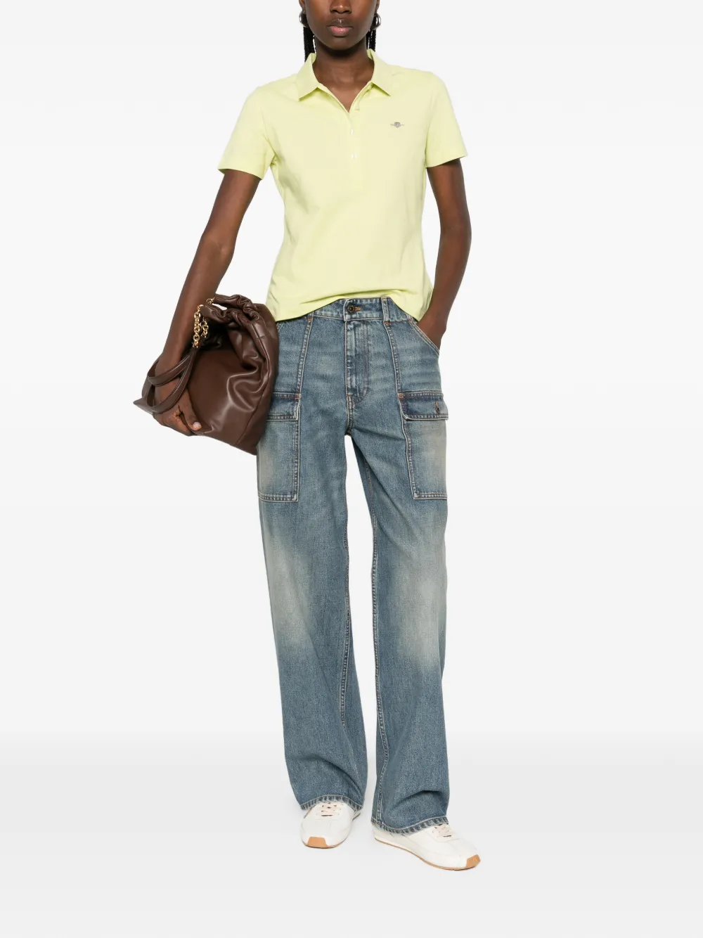  Gant Short-sleeve Polo Shirt - Yellow 