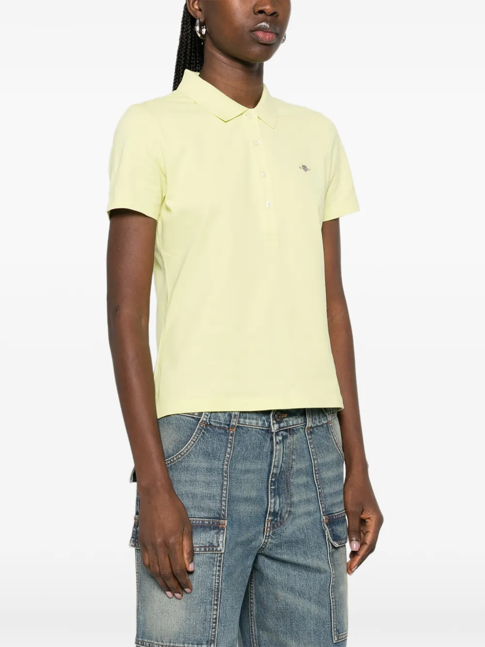  Gant Short-sleeve Polo Shirt - Yellow 