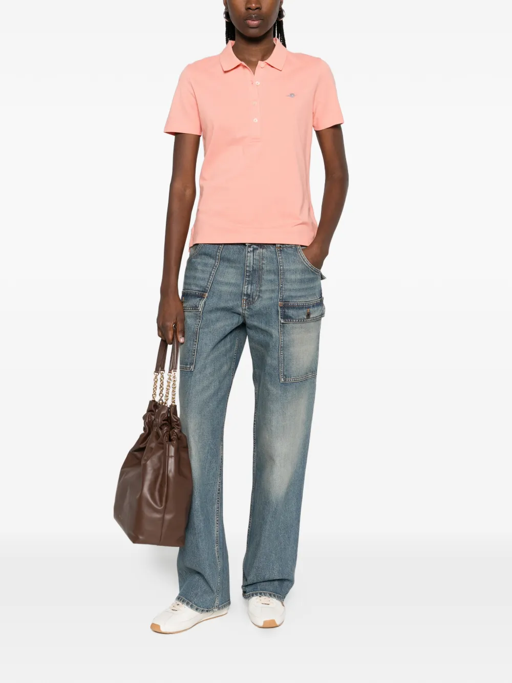  Gant Short-sleeve Polo Shirt - Orange 