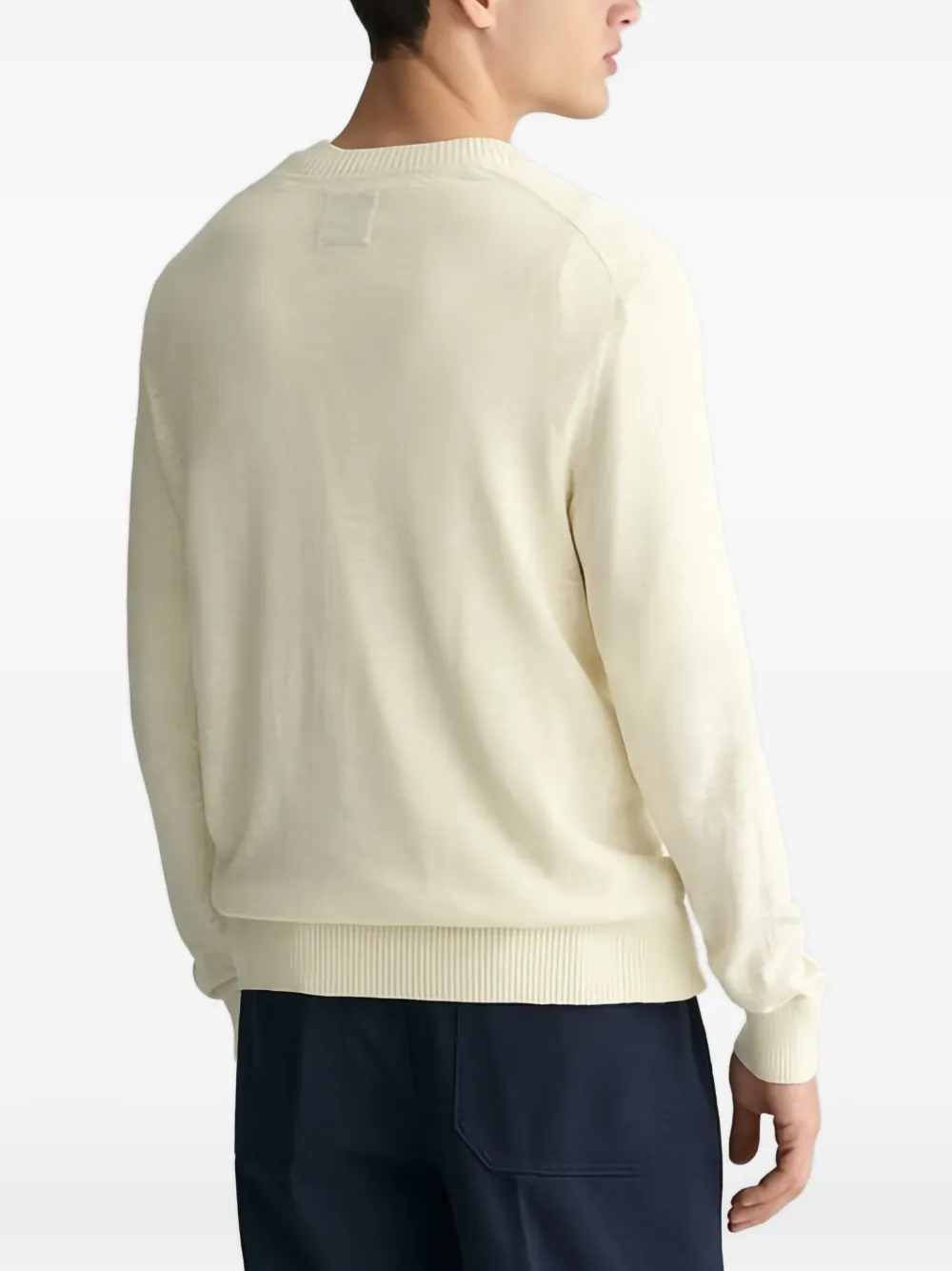 Gant Sweater met ronde hals Beige