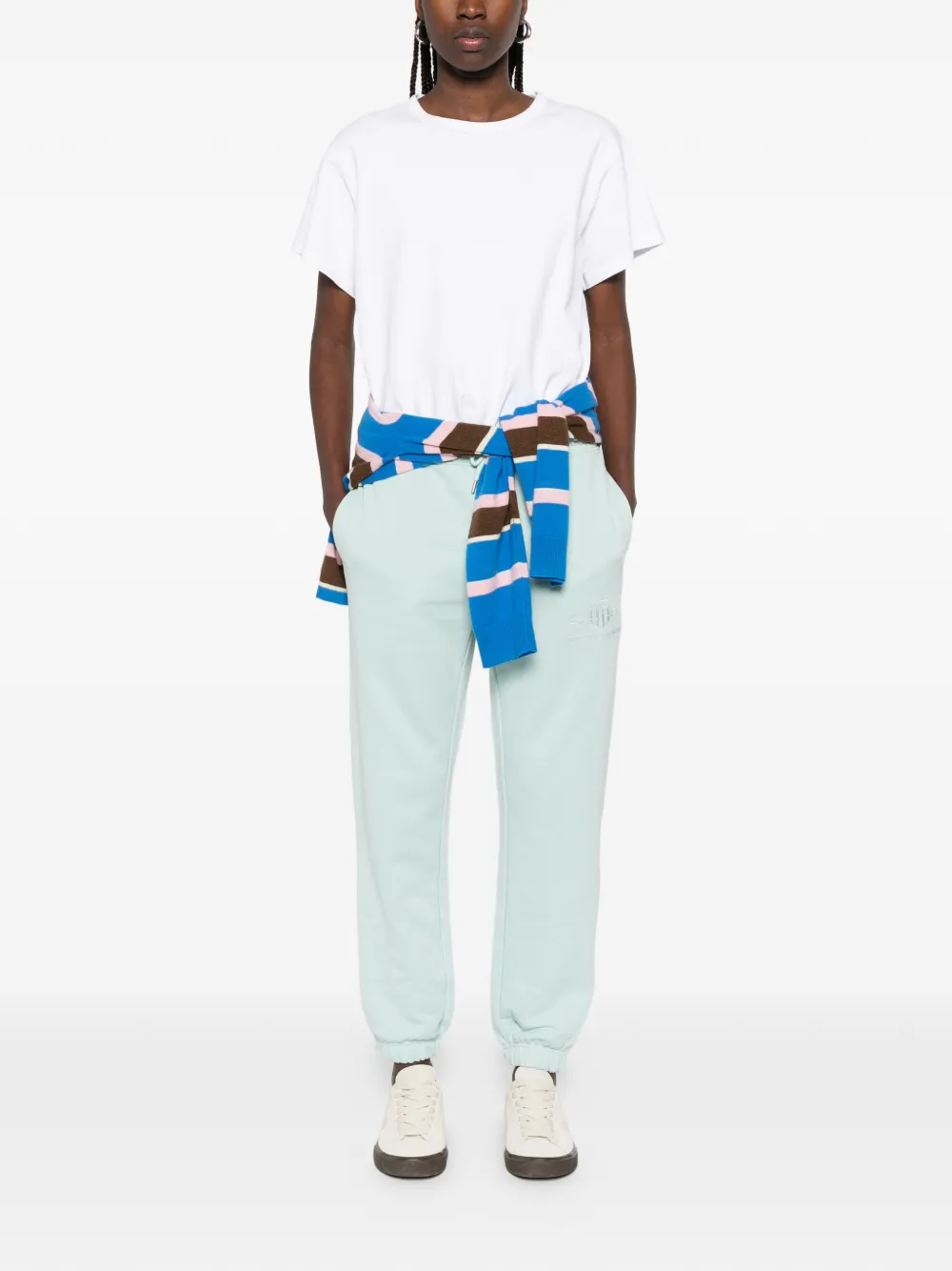  Gant Drawstring-fastening Logo-embroidered Track Pants - Blue 
