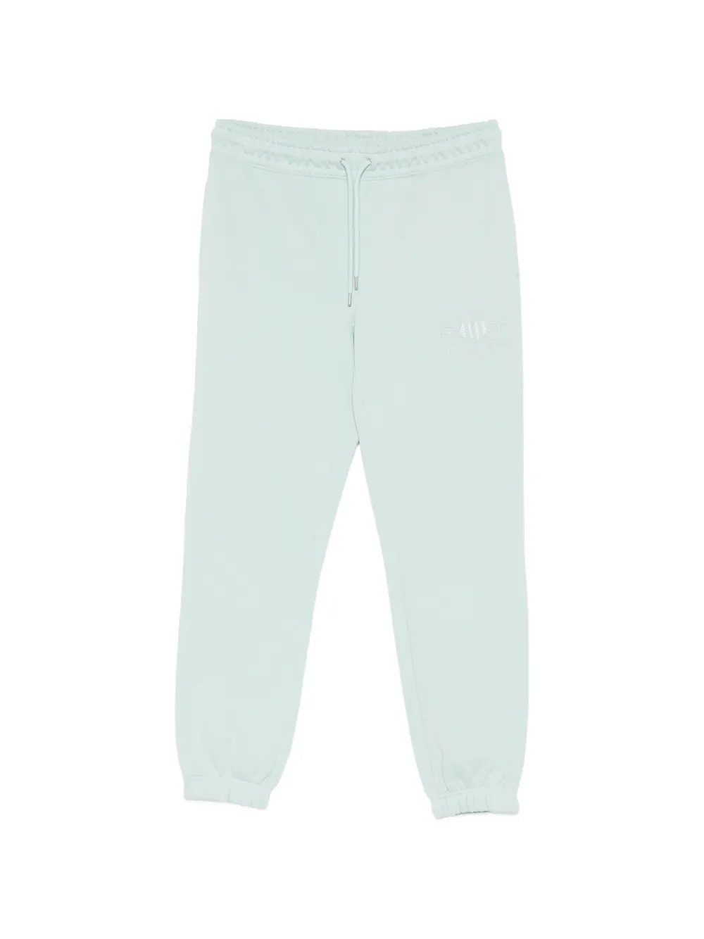 Gant drawstring-fastening logo-embroidered track pants - Blu