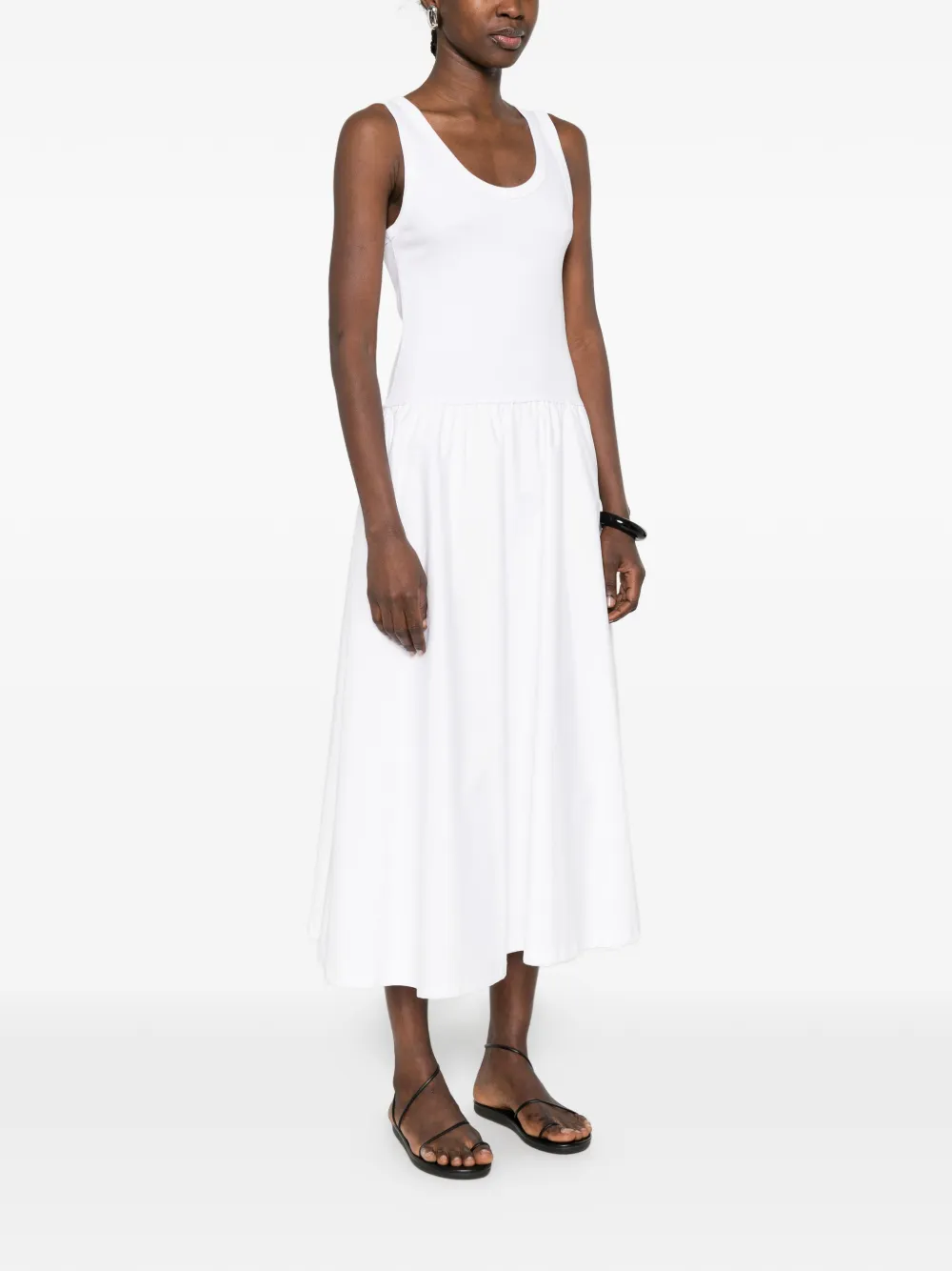  Gant Sleeveless Midi Dress - White 