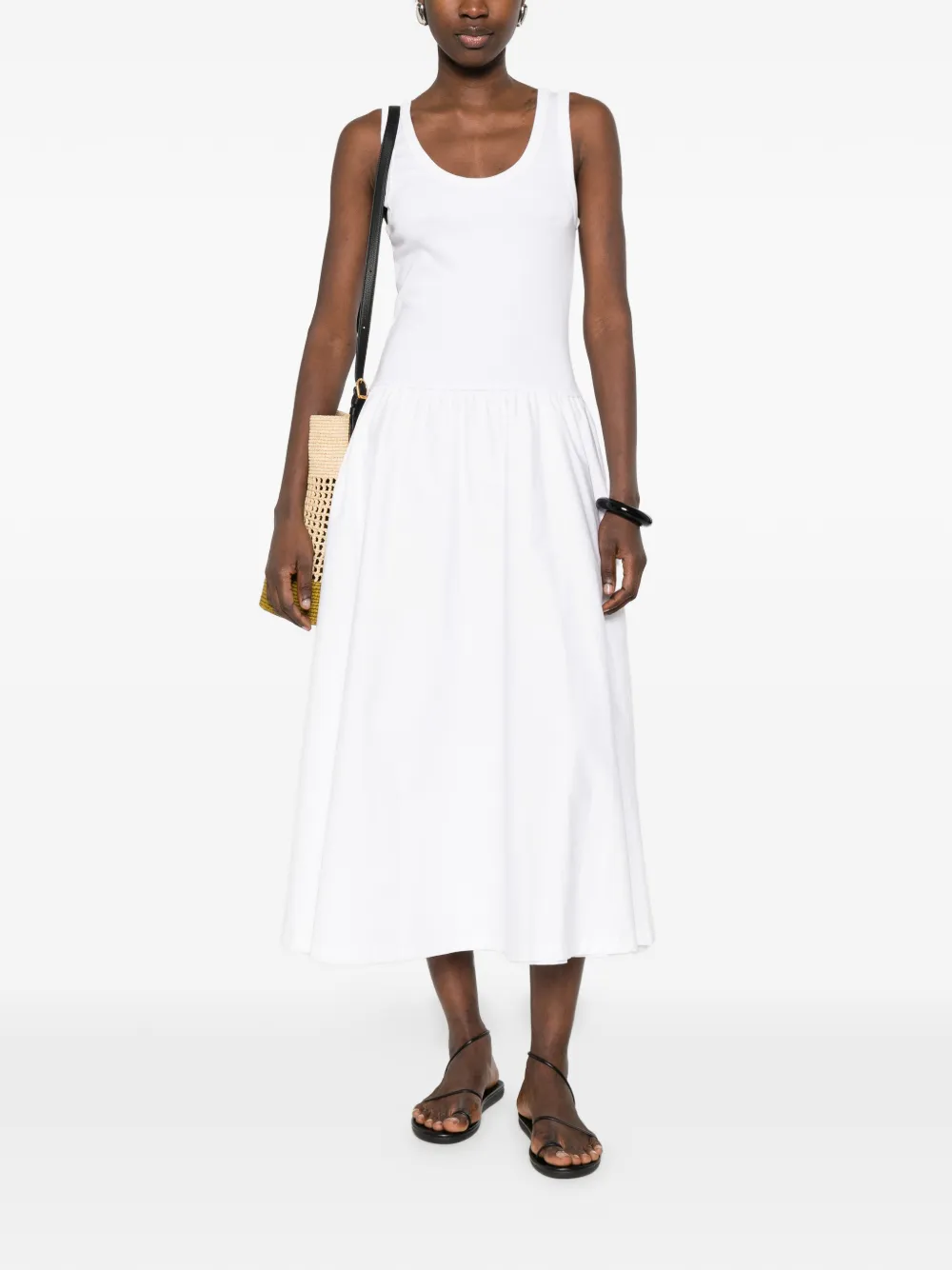  Gant Sleeveless Midi Dress - White 
