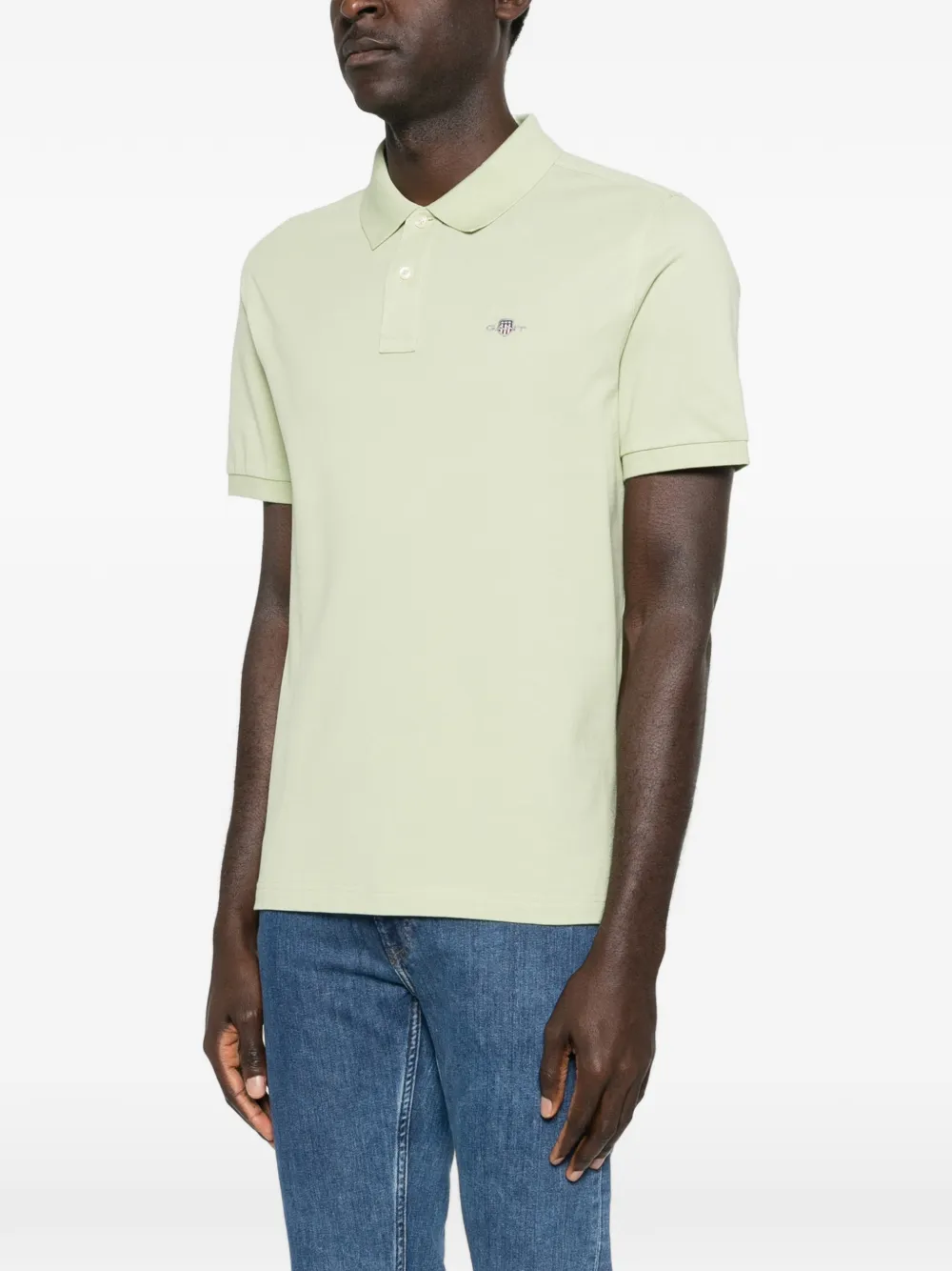 Gant Poloshirt met logo Groen