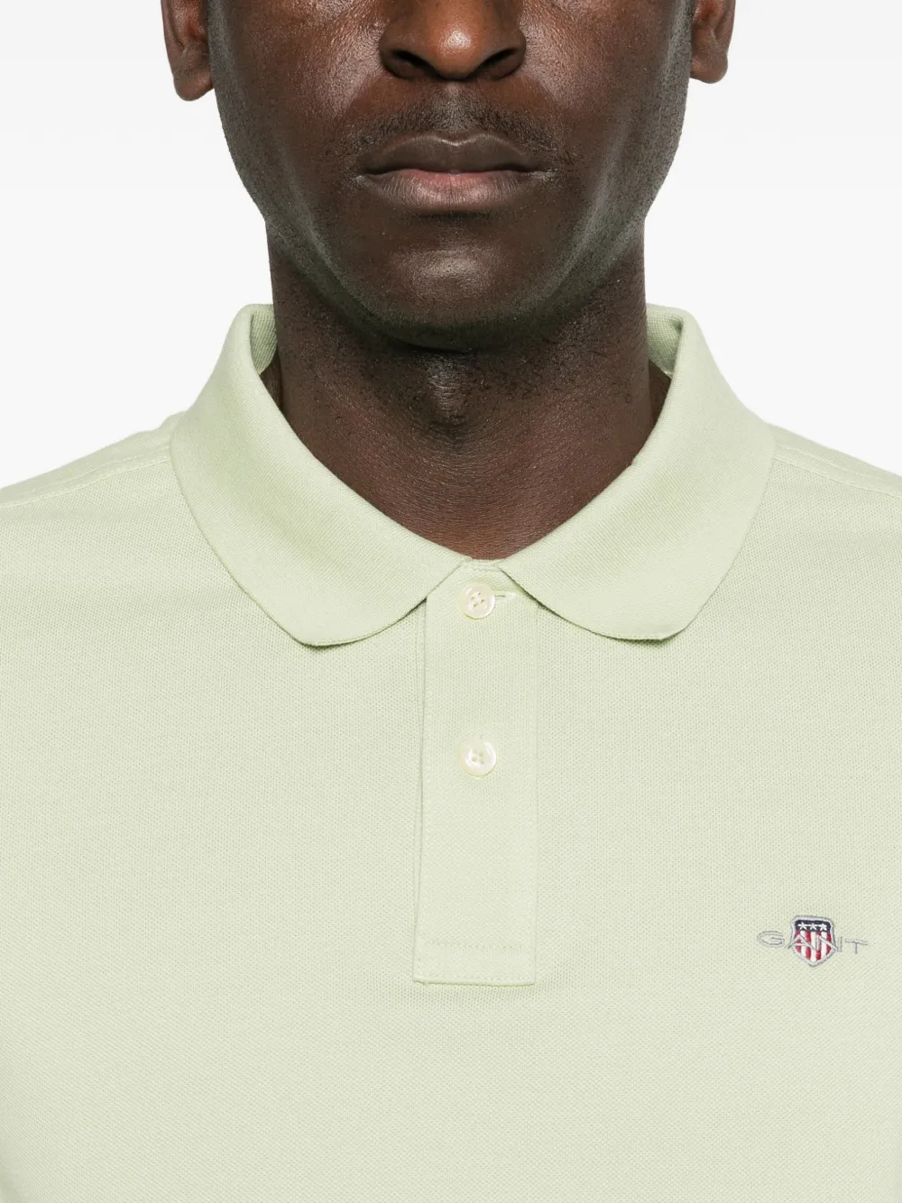 Gant Poloshirt met logo Groen