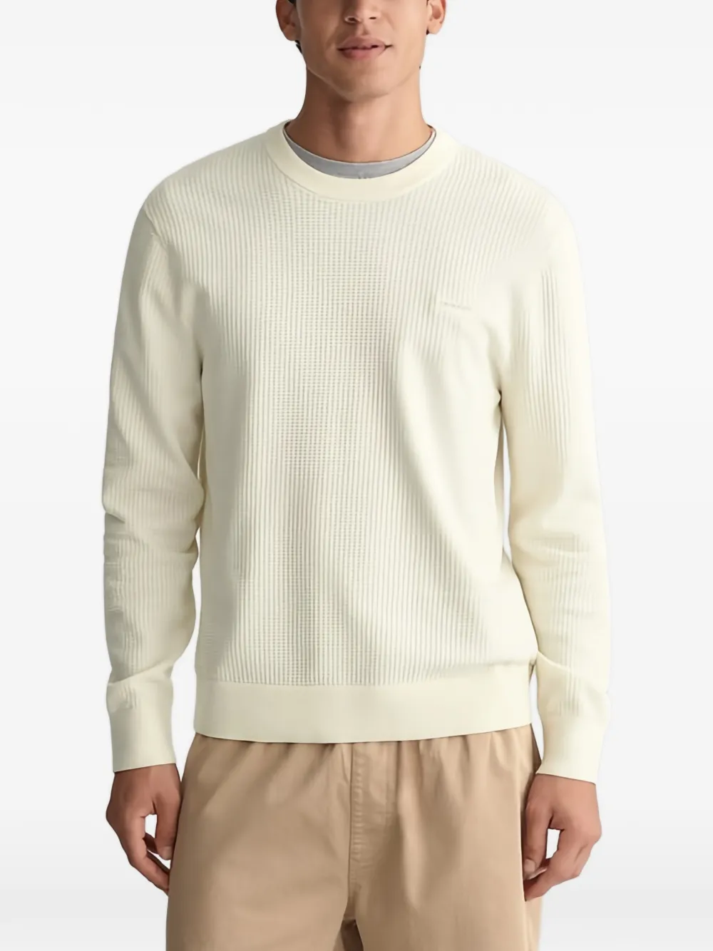 Gant Trui met ronde hals Beige