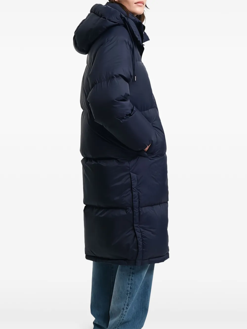  Gant Hooded Quilted Coat - Blue 