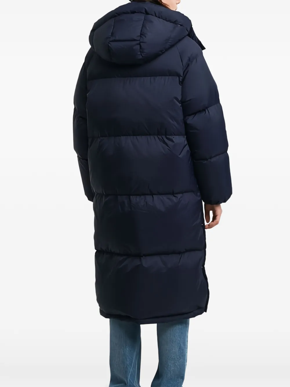  Gant Hooded Quilted Coat - Blue 